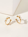 Faux Pearl Decor Ear Clip 2pcs - www.thetreasurebox.me