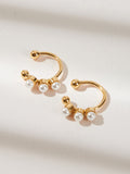 Faux Pearl Decor Ear Clip 2pcs - www.thetreasurebox.me