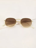Metal Frame Tinted Lens Sunglasses - TheTreasureBox.pk