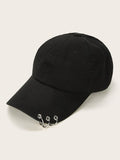 Ring Detail Baseball Cap - TheTreasureBox.pk