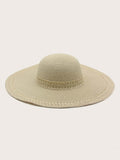 Wide Brim Straw Hat - TheTreasureBox.pk