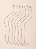 7pcs Minimalist Link Bracelet  - Silver - FD ⚡