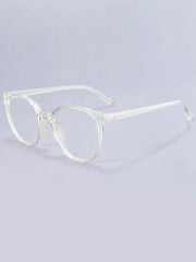 Round Frame Anti-Blue Light Eyeglasses - Clear