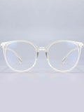 Round Frame Anti-Blue Light Eyeglasses - Clear