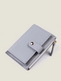 Minimalist Snap Button Card Holder - Grey  - FD ⚡