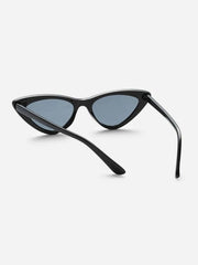 Cat Eye Flat Lens Sunglasses - www.thetreasurebox.me