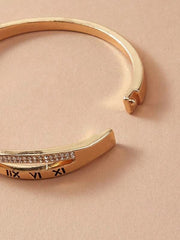 1pc Rhinestone Engraved Bracelet - FD ⚡ - www.thetreasurebox.me