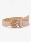 Alloy pin buckle solid color belt - Pink  - FD ⚡