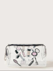 Cosmetics Pattern Clear Makeup bag - FD ⚡ - www.thetreasurebox.me